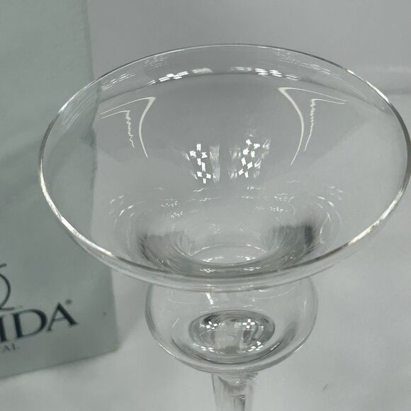 Oneida Crystal Open Twist Toujours 7" CandleStick Holders With Box 016 235 NOS - Picture 6 of 14